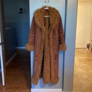 Suede and Wool/Fur Gallery Coat